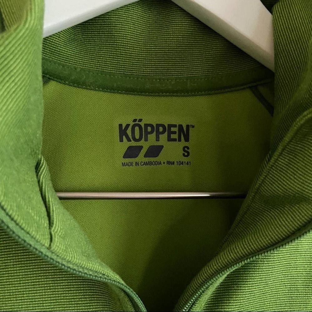 KOPPENāGreenĀ Half-zipāPulloverāSizeāS - Picture 2 of 5